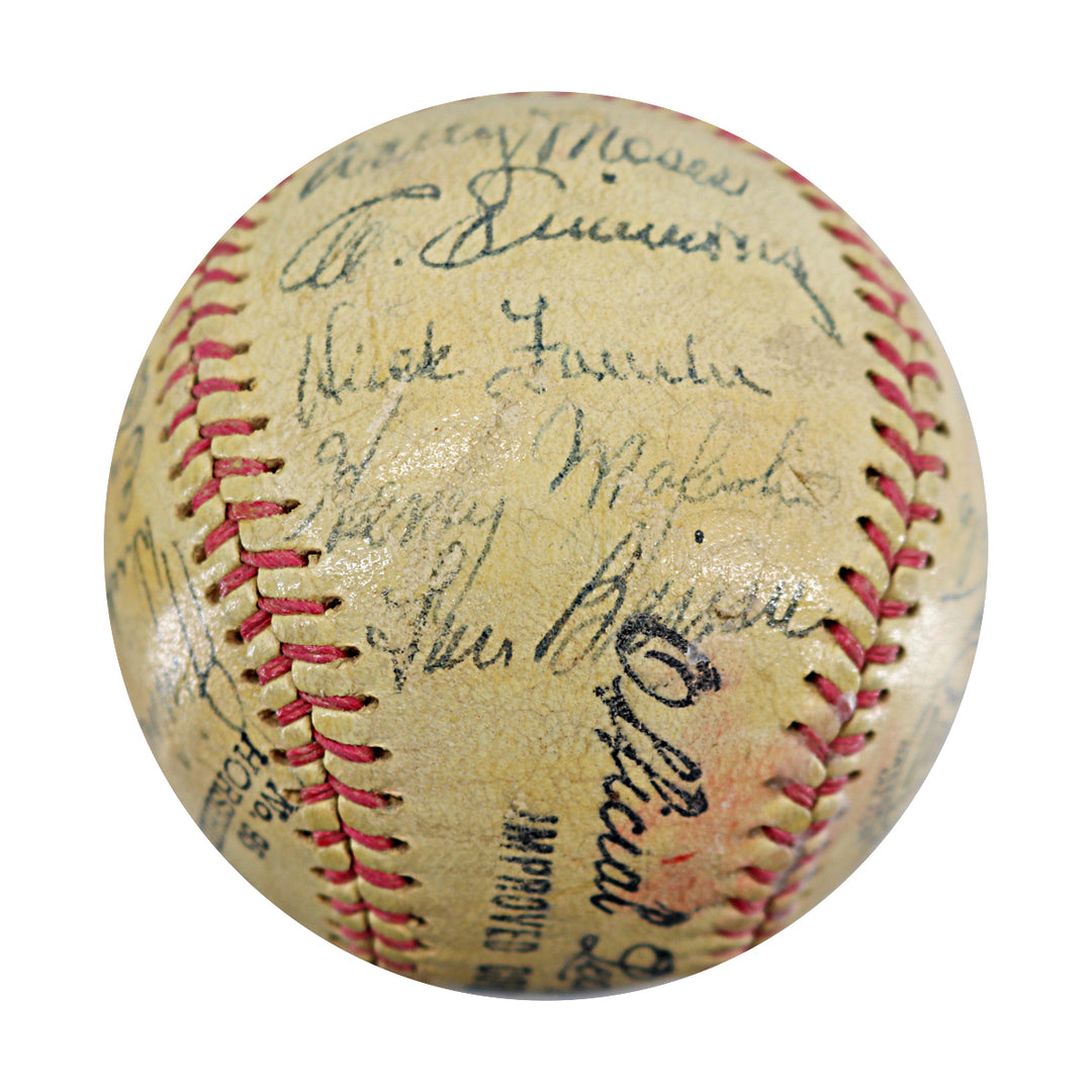 1949 Philadelphia A's Multi Signed Official League Baseball 21 Autos JSA LOA