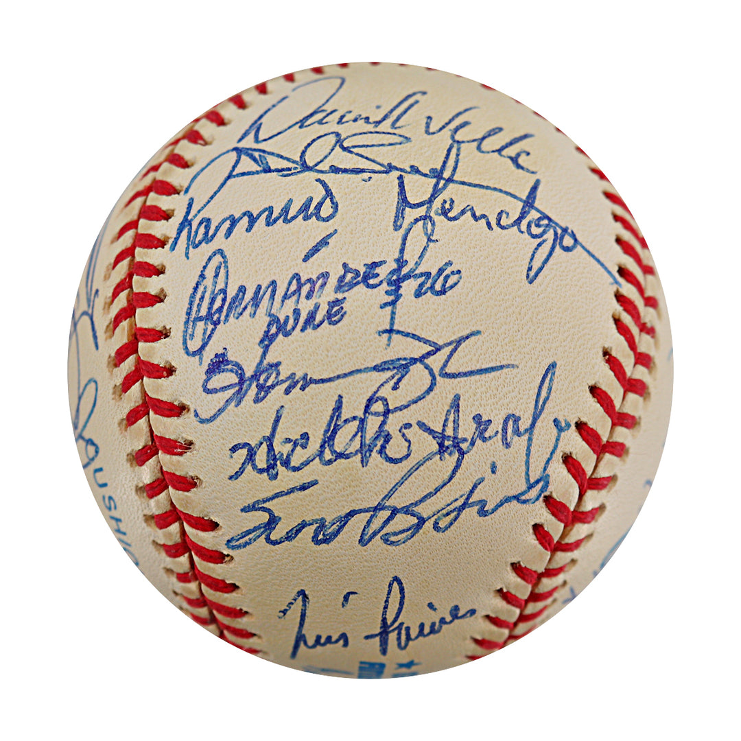 Torre Jeter Rivera 98 New York Yankees Team Signed OAL Baseball 28 Autos JSA LOA
