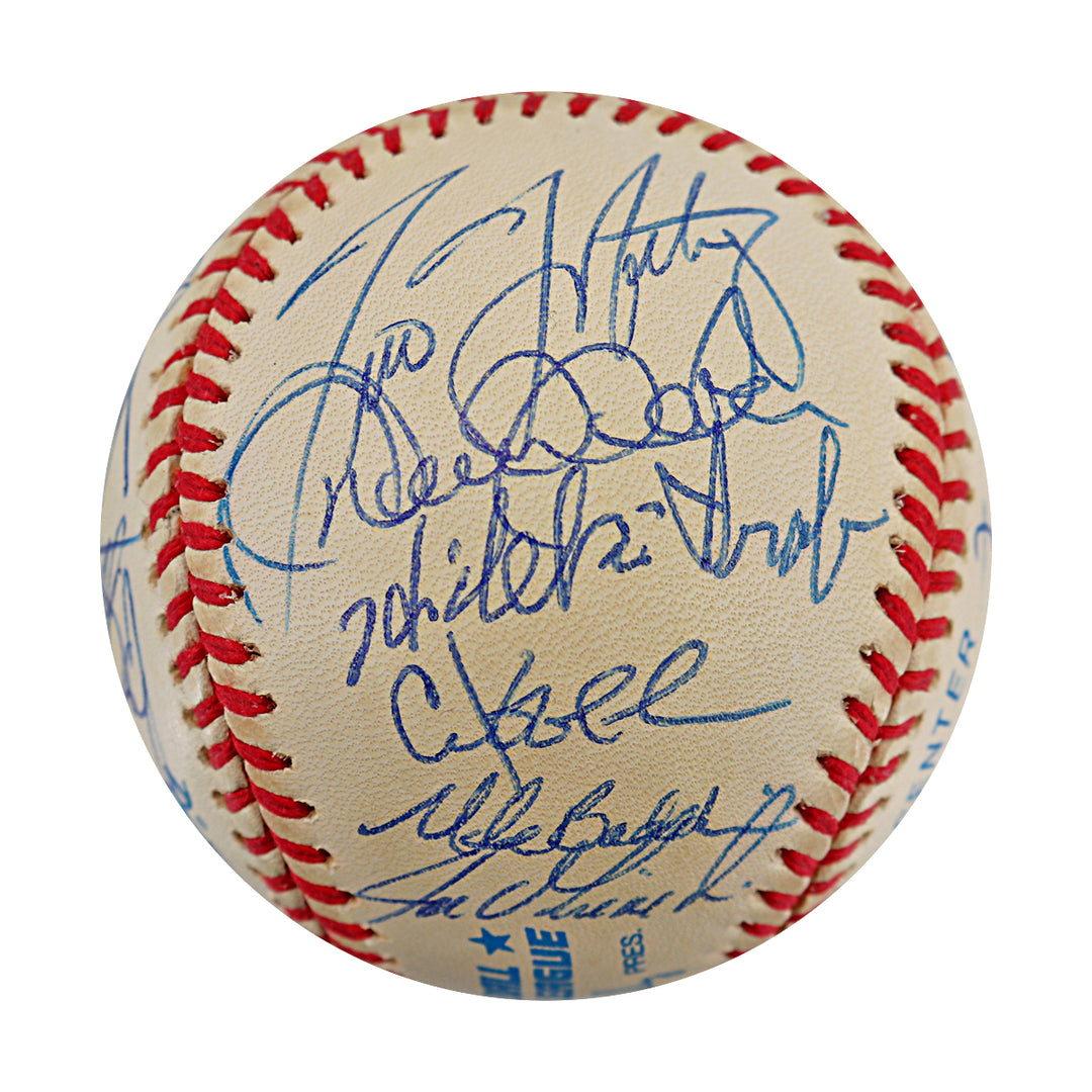 Torre Jeter Rivera 98 New York Yankees Team Signed OAL Baseball 28 Autos JSA LOA