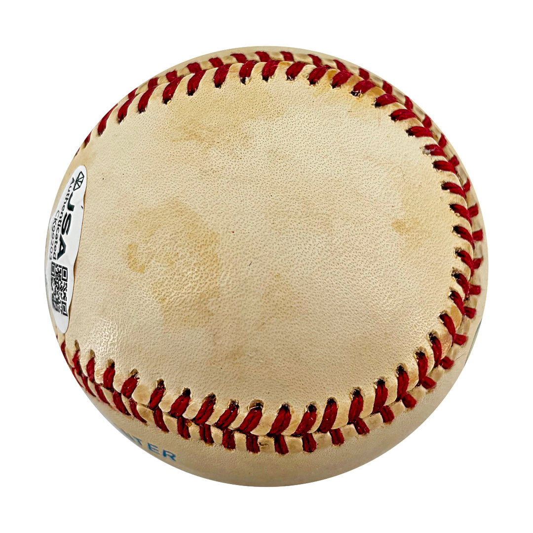 Denny McLain Detroit Tigers Autographed Inscribed OAL Baseball JSA COA