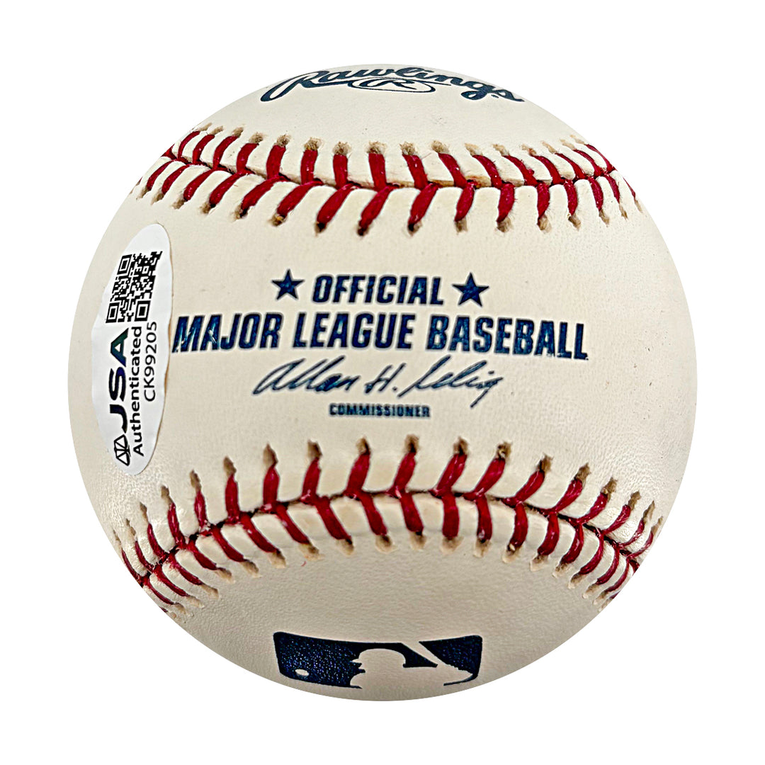Art Mahaffey Philadelphia Phillies Autographed Inscribed OMLB Baseball JSA COA