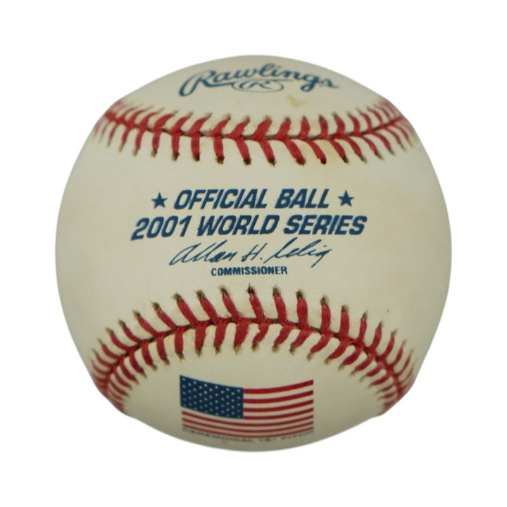 Yankees Diamondbacks 2001 World Series Ceremonial Pitch Official Baseball - 2