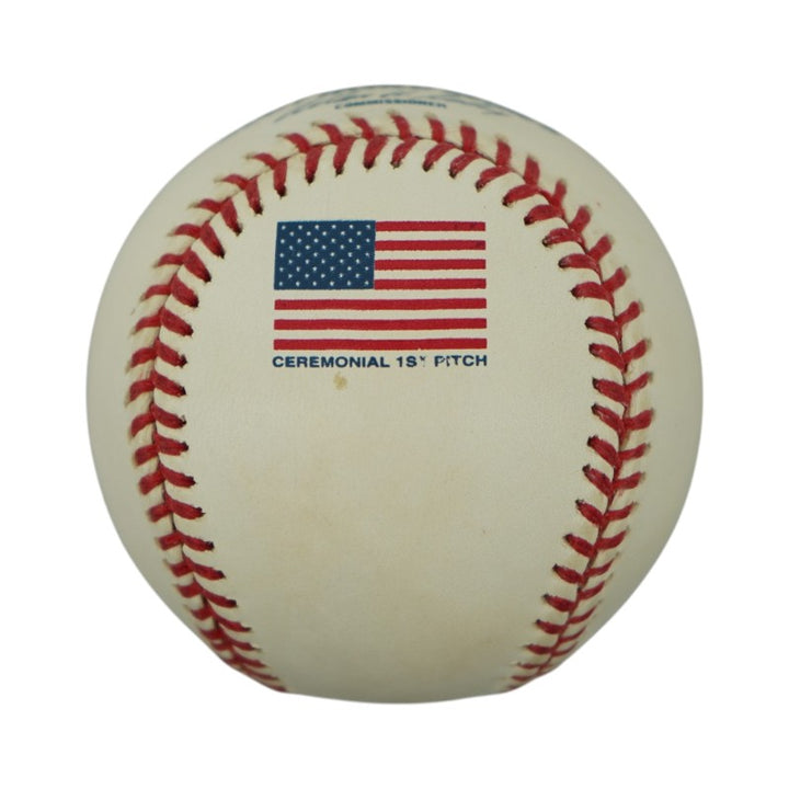 Yankees Diamondbacks 2001 World Series Ceremonial Pitch Official Baseball - 2