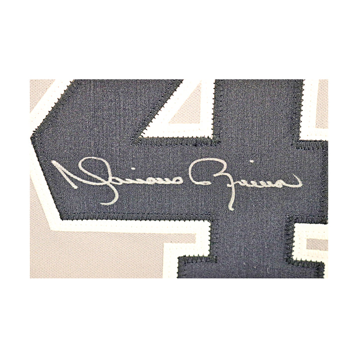 Mariano Rivera Yankees Autographed Inscribed Majestic Road Jersey Steiner COA