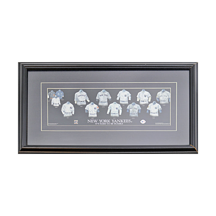 New York Yankees Framed Hard to be Humble History of the Jersey 10x19 Collage