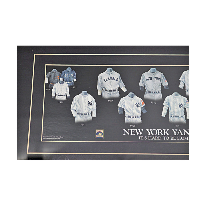 New York Yankees Framed Hard to be Humble History of the Jersey 10x19 Collage