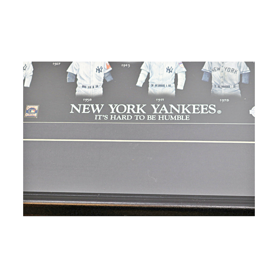 New York Yankees Framed Hard to be Humble History of the Jersey 10x19 Collage