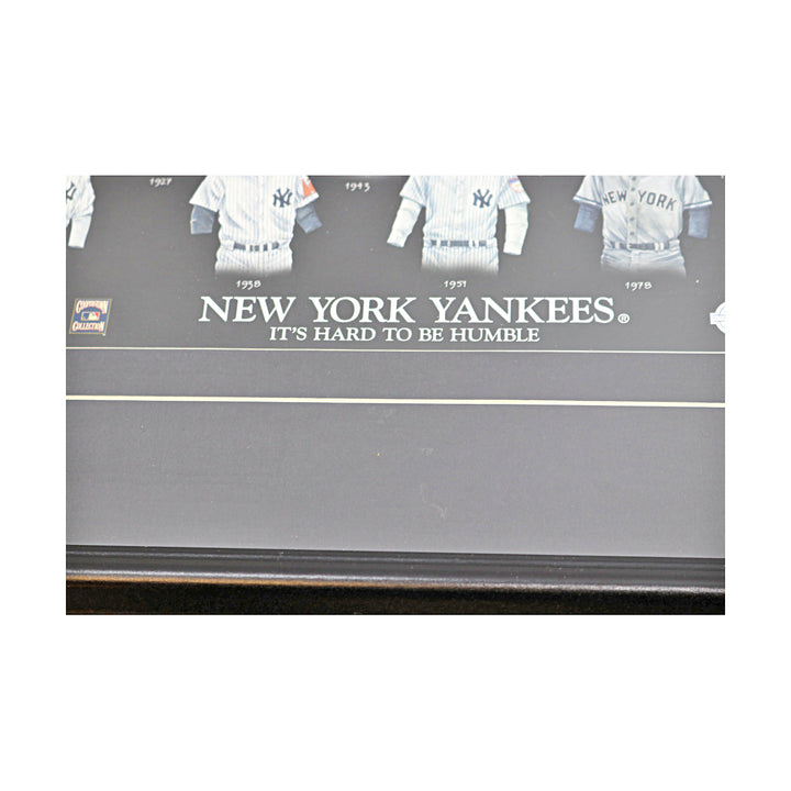 New York Yankees Framed Hard to be Humble History of the Jersey 10x19 Collage