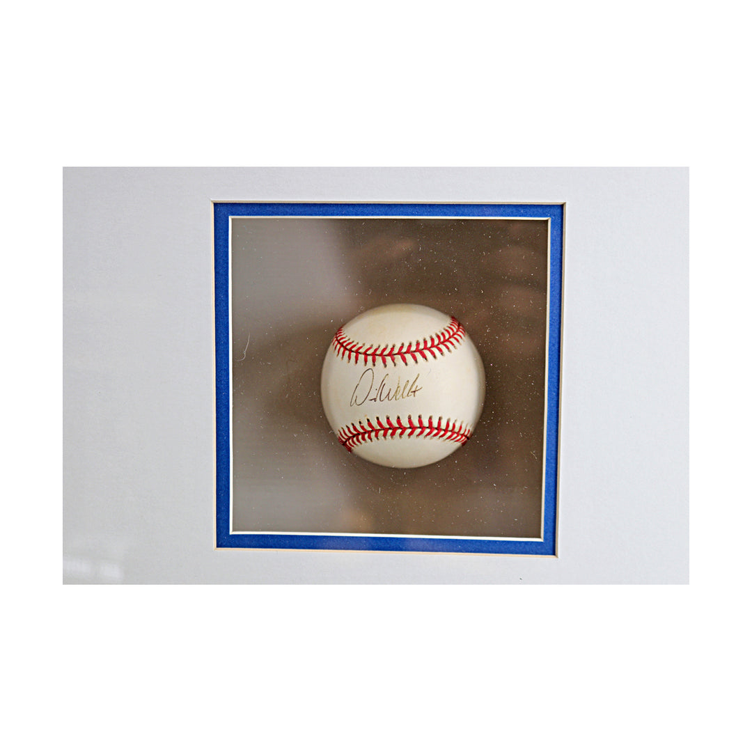 David Wells PG Yankees Team Signed Framed 16x20 & Baseball 23 Autos Steiner
