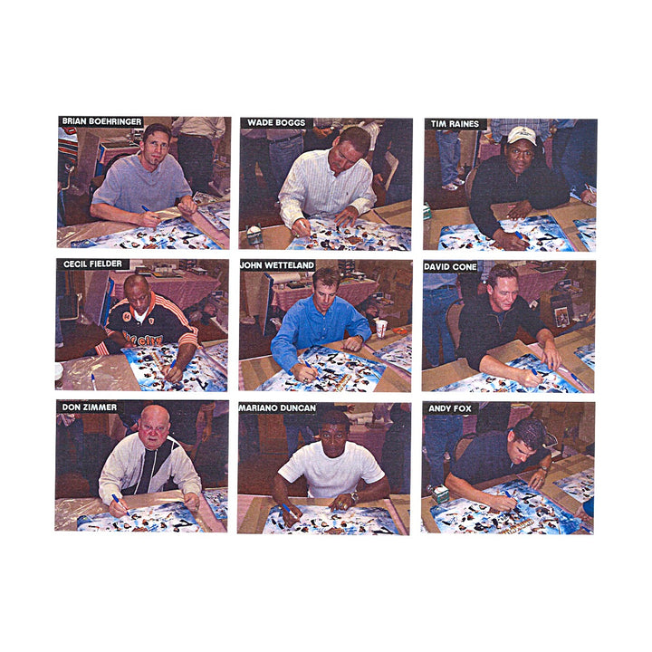 1996 Yankees Team Multi Signed Framed 16x20 Photo 27 Autos /23 All American LOA