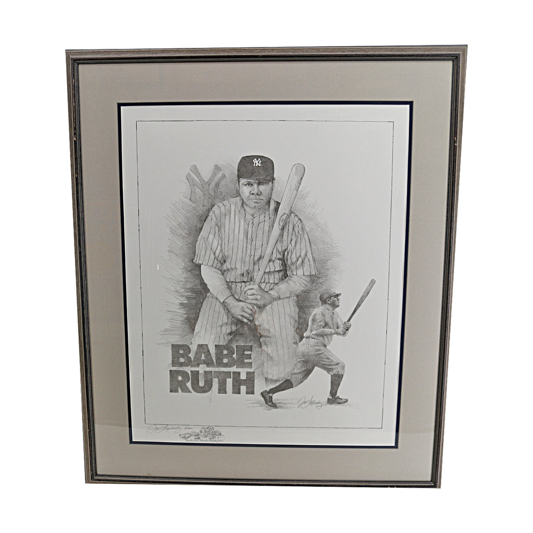 Babe Ruth New York Yankees Framed 25x30 Pencil Sketch