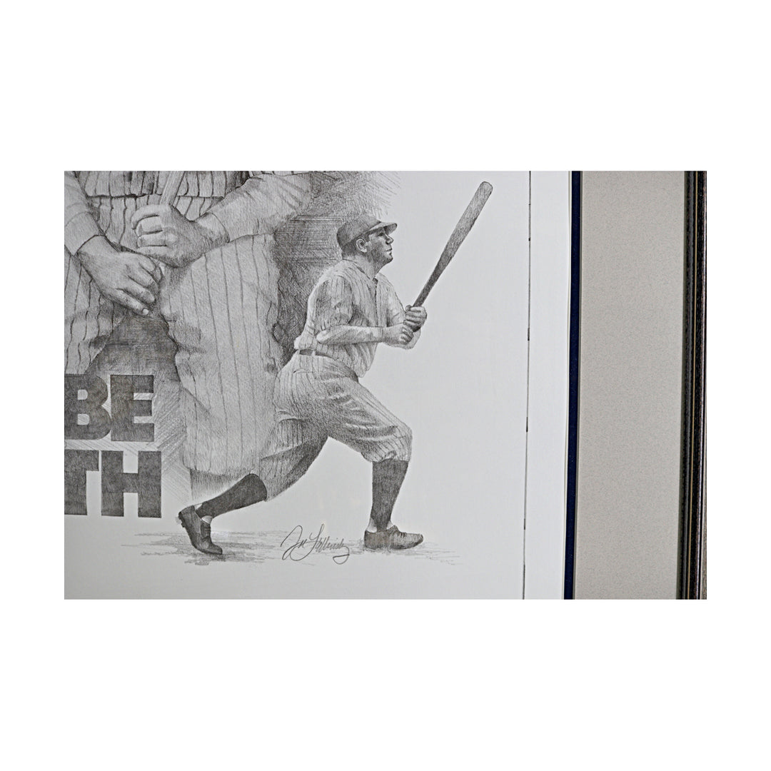 Babe Ruth New York Yankees Framed 25x30 Pencil Sketch
