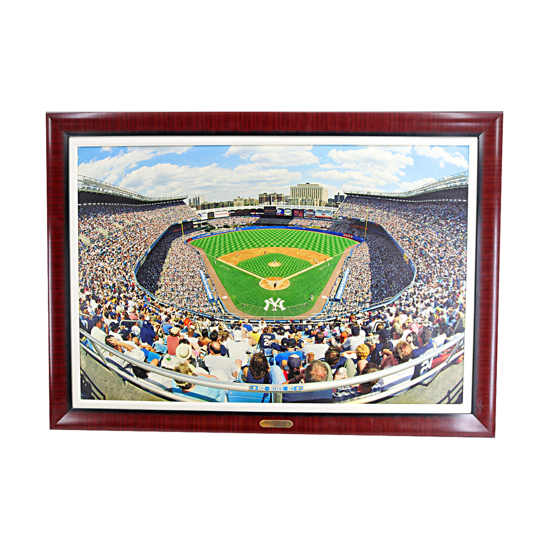 New York Yankees Framed Old Yankee Stadium 23x36 Stretched Canvas