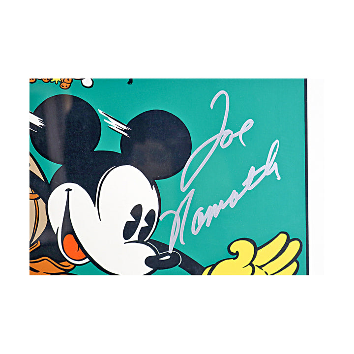 Joe Namath Jets Autographed Mickey Mouse 22x31 Litho LE 152/300 All American LOA