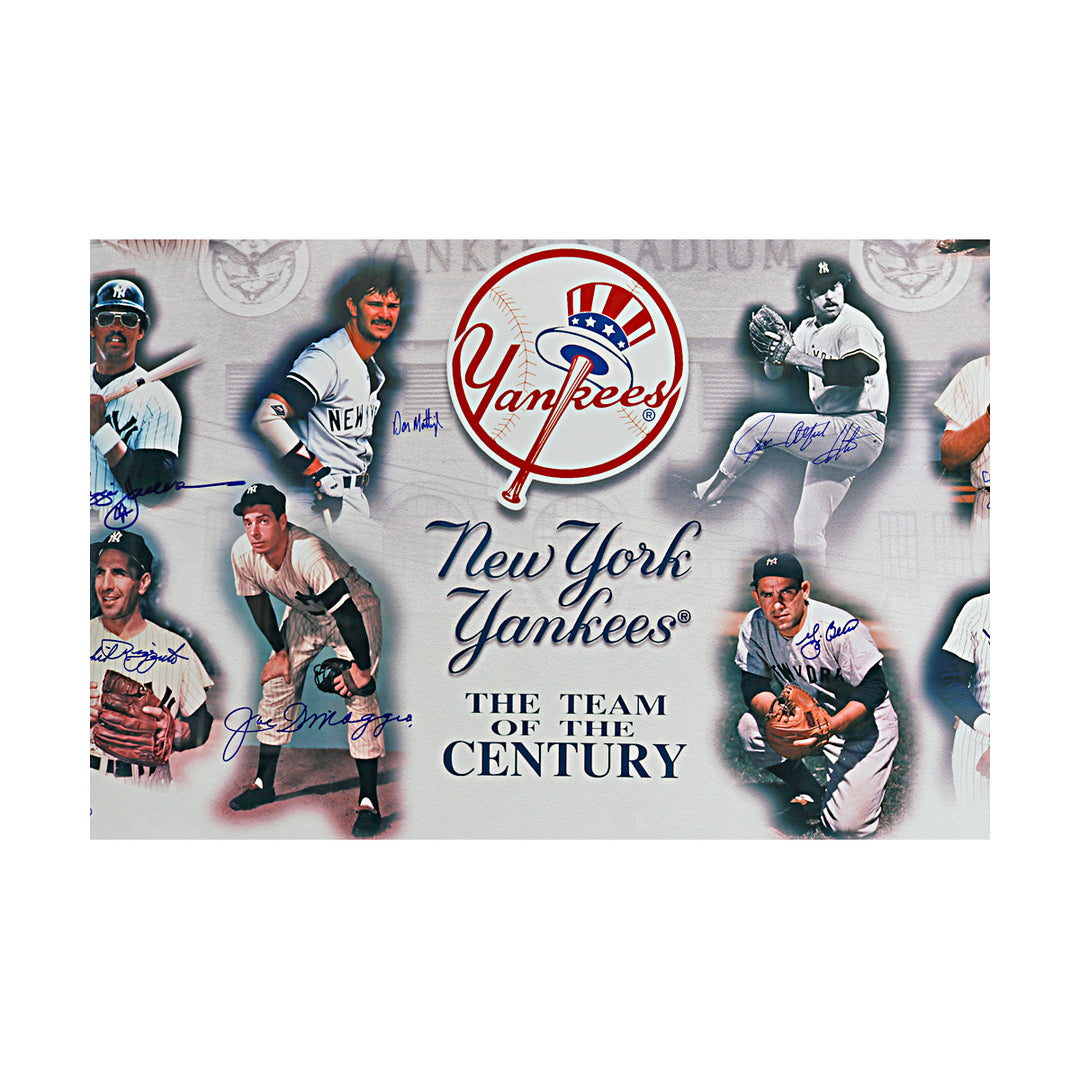 DiMaggio Berra Jackson Yankees Signed Framed 20x24 Photo LE/40 All American LOA