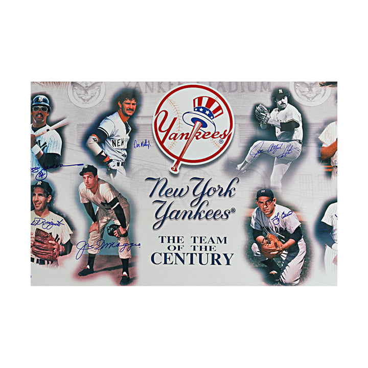DiMaggio Berra Jackson Yankees Signed Framed 20x24 Photo LE/40 All American LOA