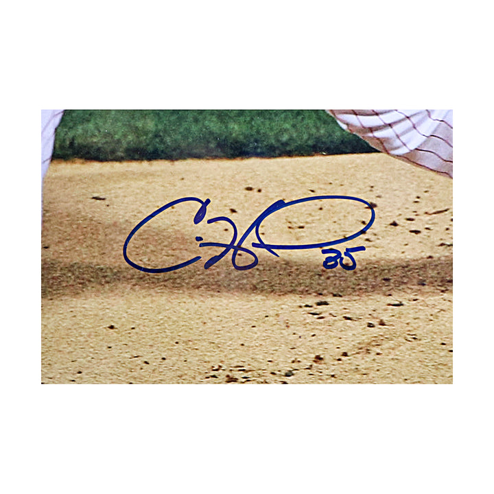 Cole Hamels Phillies Autographed Framed World Series 16x20 Photo MLB Auth