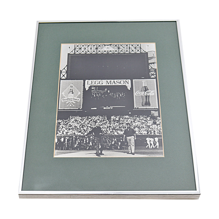 President George HW Bush Framed First Pitch 8x10 Photo