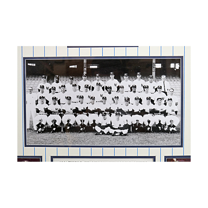 1961 Yankees Multi Cut Signature Collage Autographed Framed LE 7/99 JSA Auth 