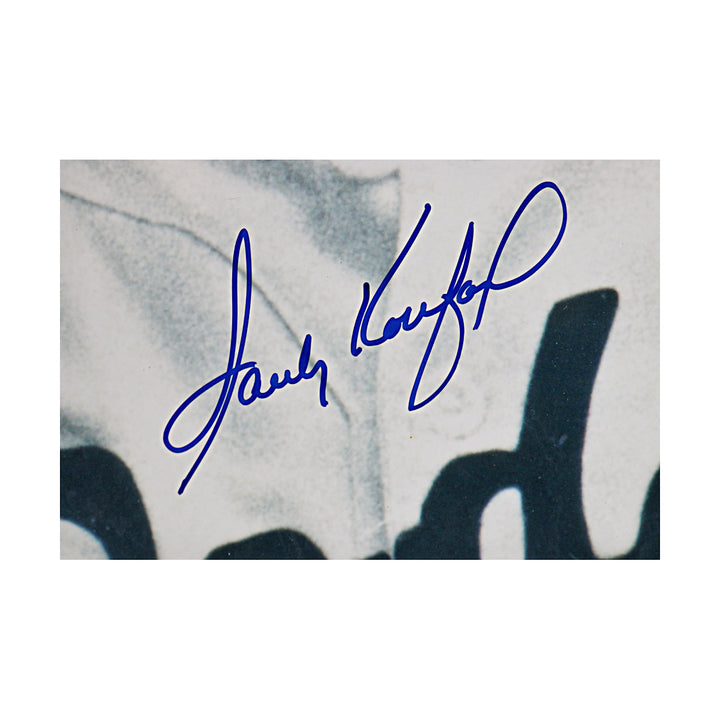 Sandy Koufax Dodgers Autographed Framed 29x39 Photo Online Authentics Holo
