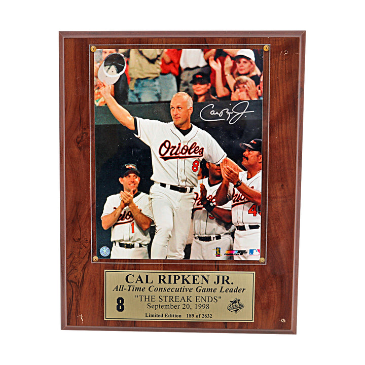 Cal Ripken Jr. Baltimore Orioles Framed Photo 9x11 LE 189/2632 Ripken Holo Only