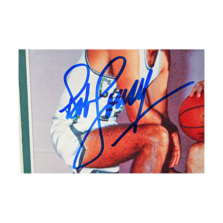Bob Cousy Boston Celtics Autographed Framed 8x10 Photo JSA COA