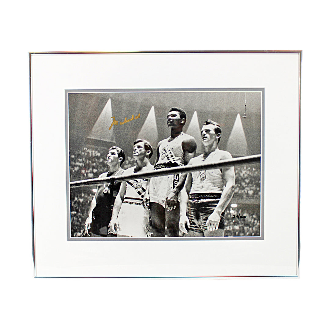 Muhammad Ali Boxing Autographed Framed Olympics 11x14 Photo JSA LOA