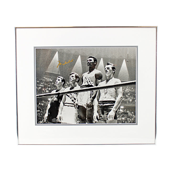 Muhammad Ali Boxing Autographed Framed Olympics 11x14 Photo JSA LOA