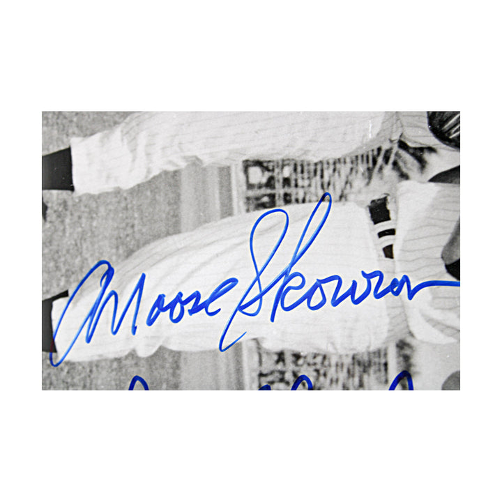 Mantle Berra Skowron Blanchard New York Yankees Multi Signed Framed 11x14 Photo JSA LOA