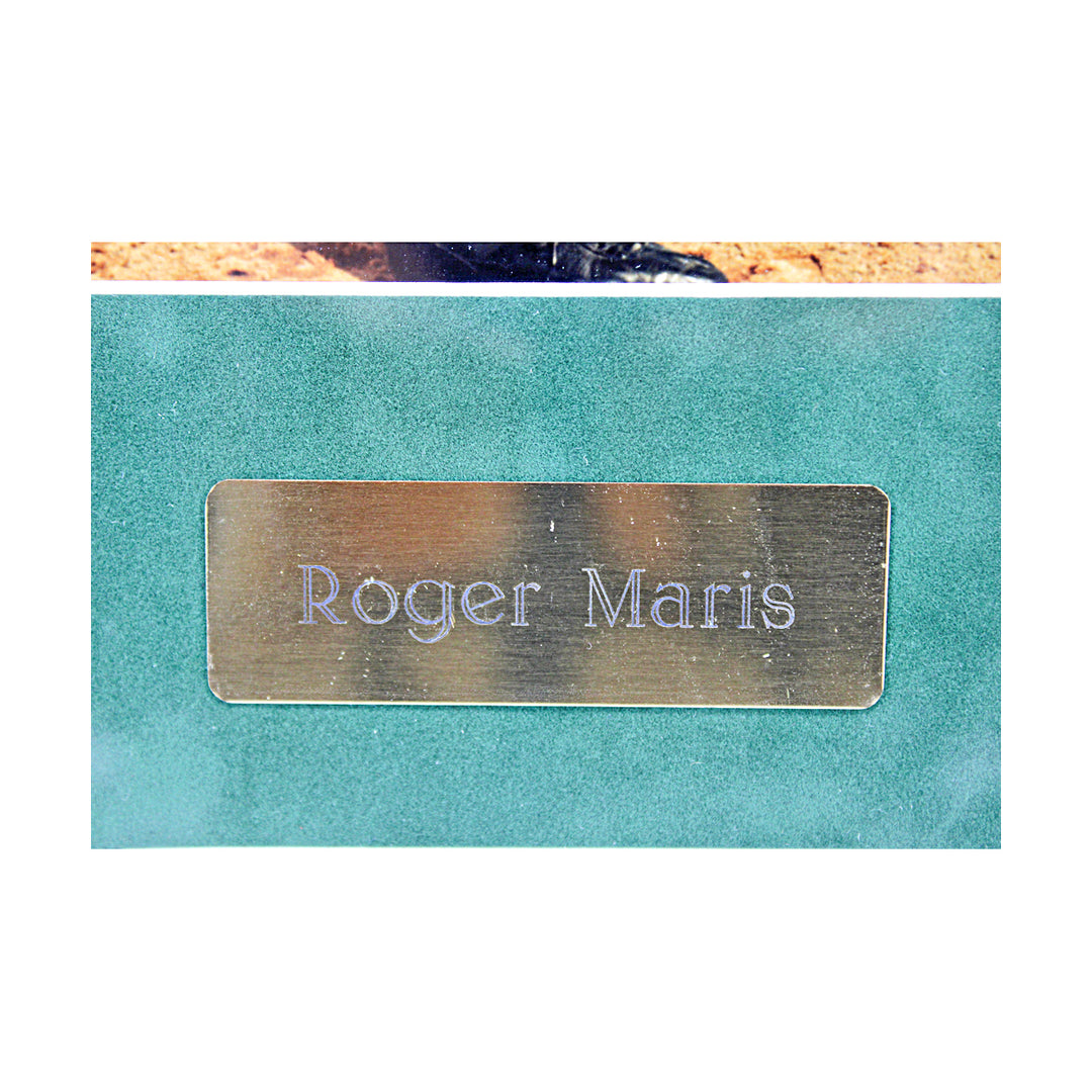 Roger Maris New York Yankees Autographed Framed Index Card Cut JSA LOA