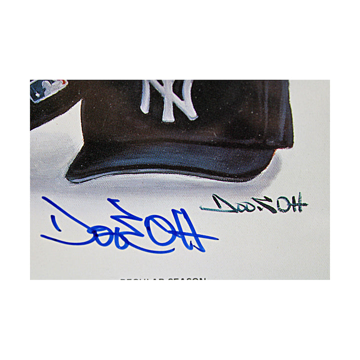Derek Jeter Bernie Williams New York Yankees Dual Signed Framed Doo S Oh Dream Season Lithograph LE 20/1998 JSA LOA