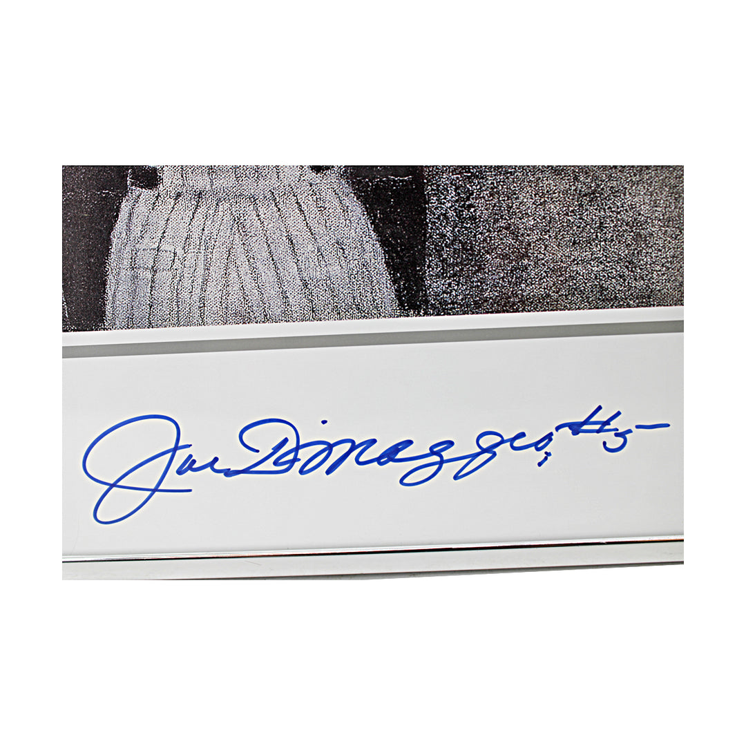 Joe DiMaggio New York Yankees Autographed Framed Legacy Lithograph LE 461/1000 JSA LOA