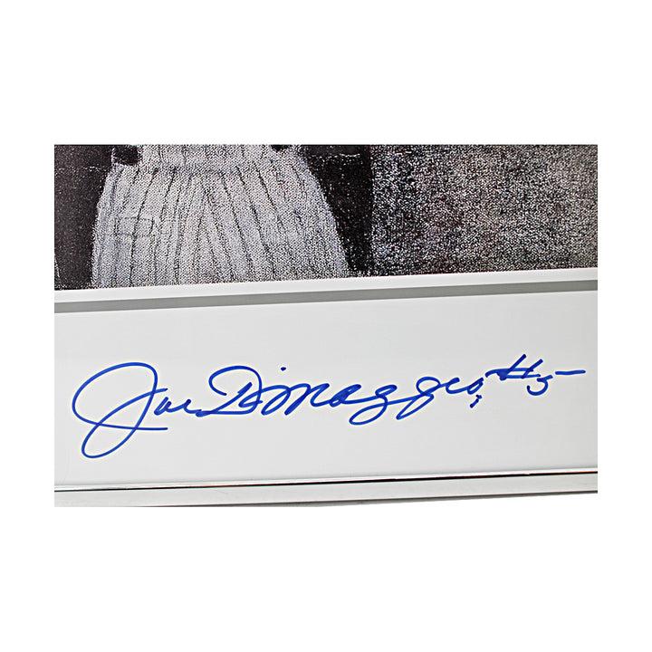 Joe DiMaggio New York Yankees Autographed Framed Legacy Lithograph LE 461/1000 JSA LOA