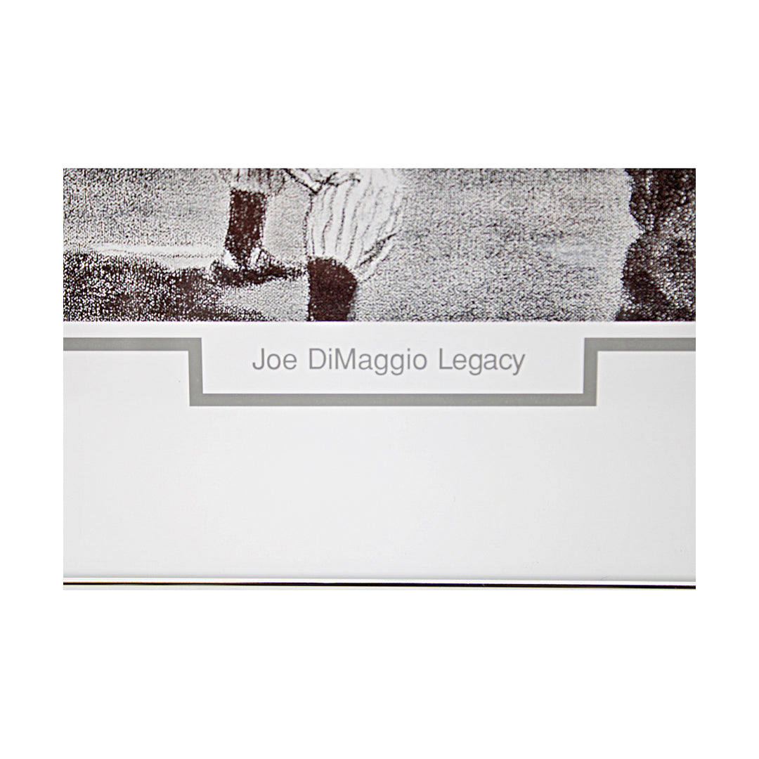 Joe DiMaggio New York Yankees Autographed Framed Legacy Lithograph LE 461/1000 JSA LOA
