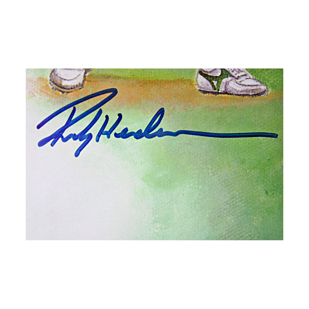 Aaron Henderson Rose Ryan Multi Signed Framed Ron Lewis Kings of Baseball Lithograph JSA LOA