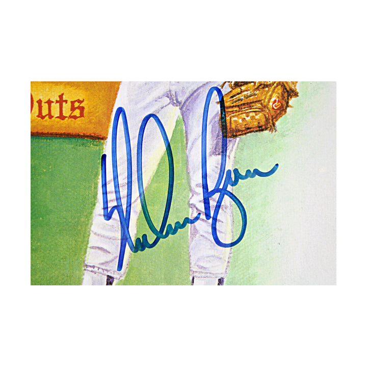 Aaron Henderson Rose Ryan Multi Signed Framed Ron Lewis Kings of Baseball Lithograph JSA LOA