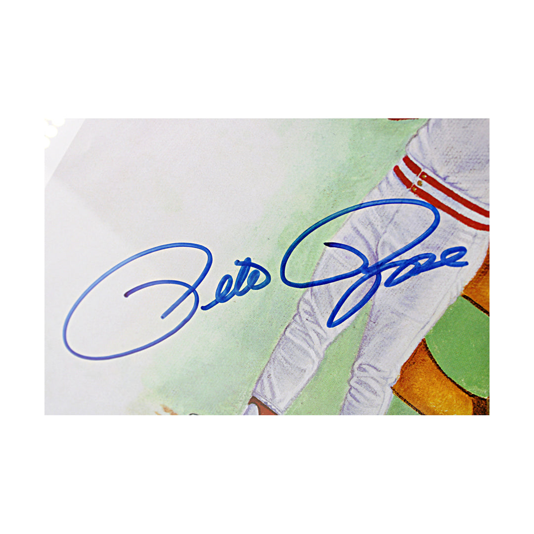 Aaron Henderson Rose Ryan Multi Signed Framed Ron Lewis Kings of Baseball Lithograph JSA LOA
