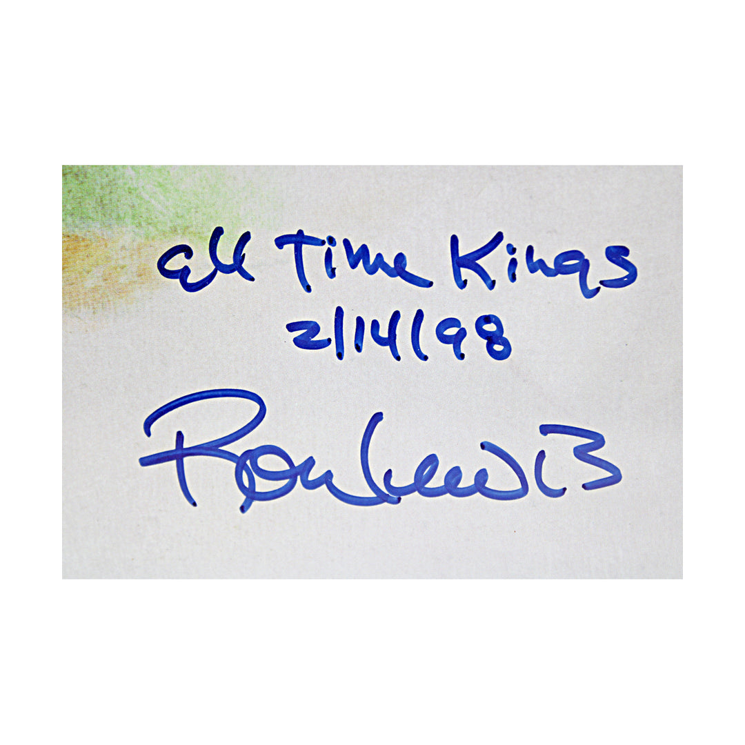 Aaron Henderson Rose Ryan Multi Signed Framed Ron Lewis Kings of Baseball Lithograph JSA LOA