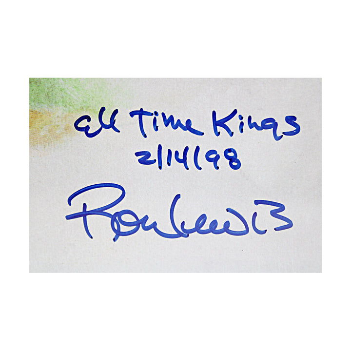 Aaron Henderson Rose Ryan Multi Signed Framed Ron Lewis Kings of Baseball Lithograph JSA LOA