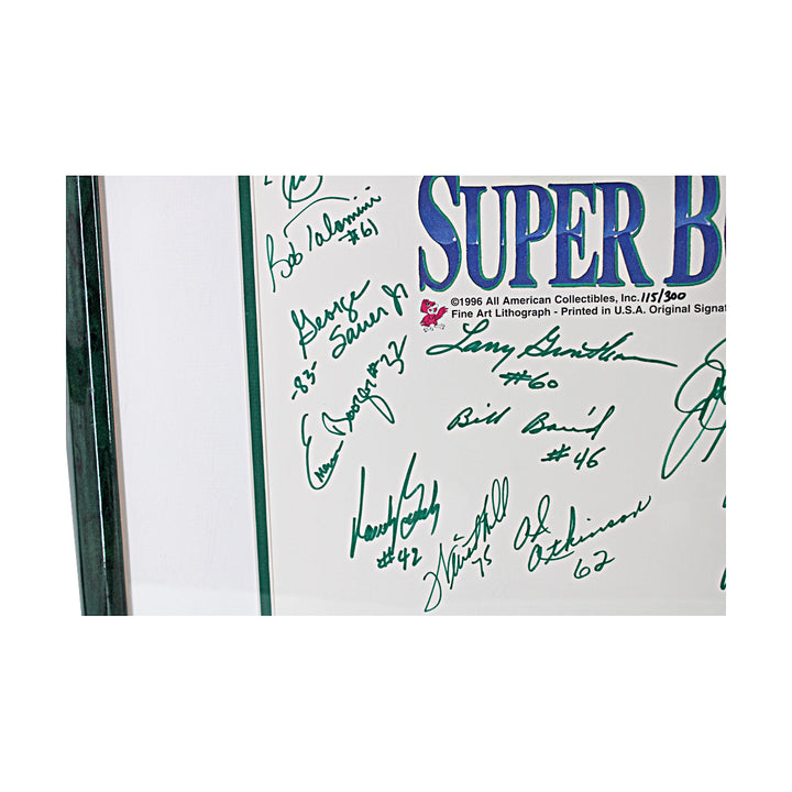 Namath Snell Maynard Jets Team Signed 25x34 Lithograph LE /300 JSA LOA