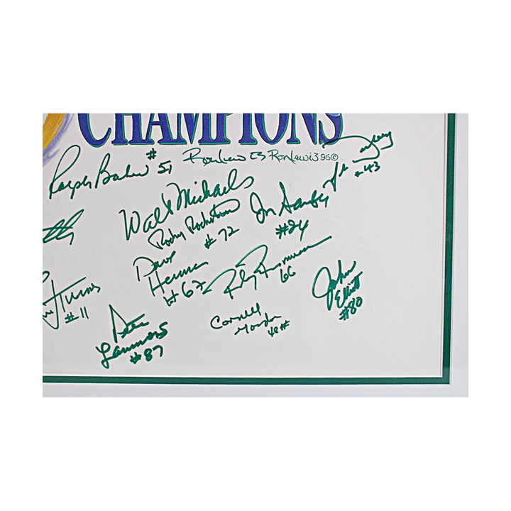 Namath Snell Maynard Jets Team Signed 25x34 Lithograph LE /300 JSA LOA