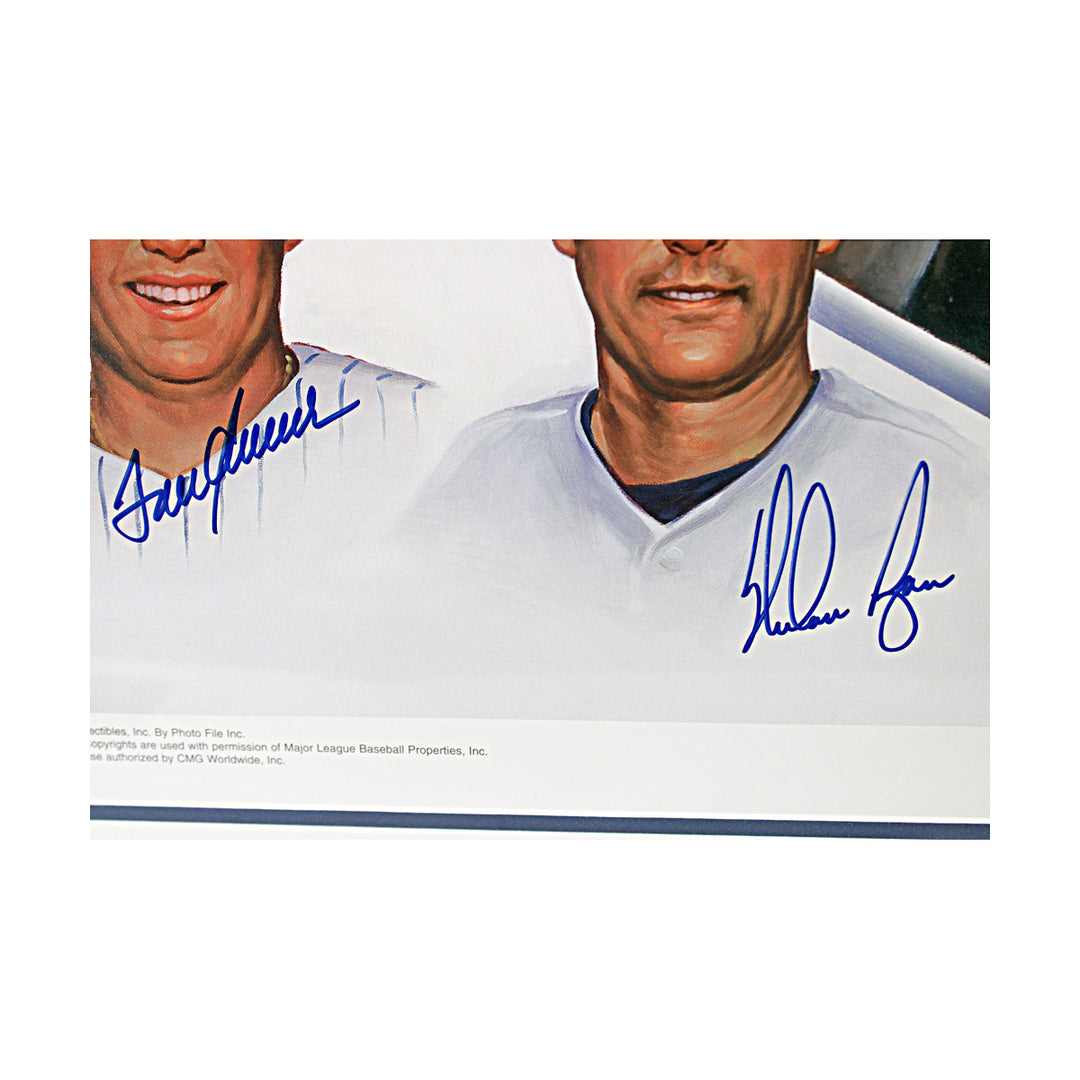 Seaver Ryan Carlton Multi Signed 300 Wins 23x29 Litho LE 1/15 All American LOA