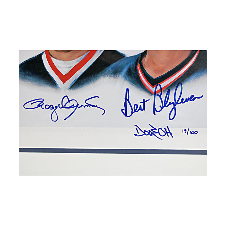 Seaver Ryan Carlton Multi Signed 3000 SO 23x29 Litho LE 19/100 All American LOA
