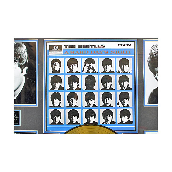 The Beatles A Hard Day?s Night Framed Record Collage 33x38 Facsimile Autos