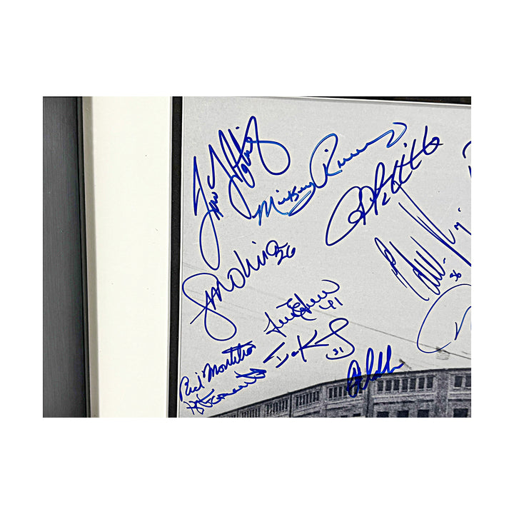 Jeter Rodriguez Pettitte Posada Yankees Autographed Framed 16x20 Old Stadium Photo JSA LOA
