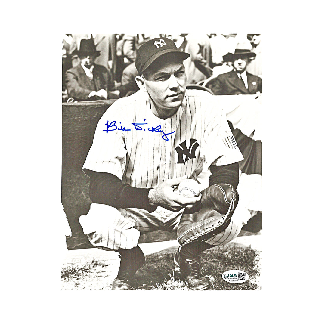Bill Dickey New York Yankees Autographed B&W 8x10 Photo JSA COA