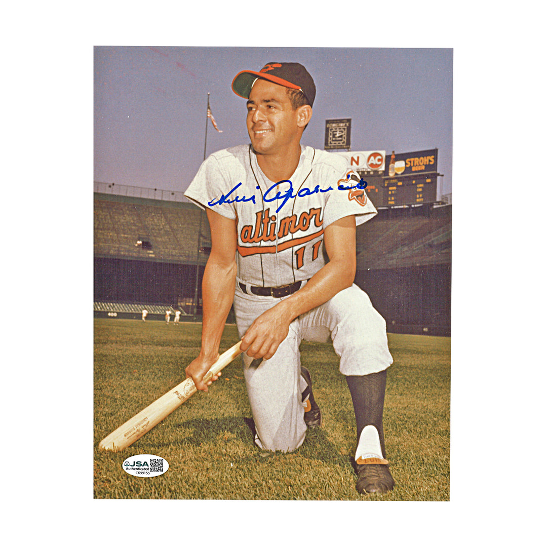 Luis Aparicio Baltimore Orioles Autographed 8x10 Photo JSA COA