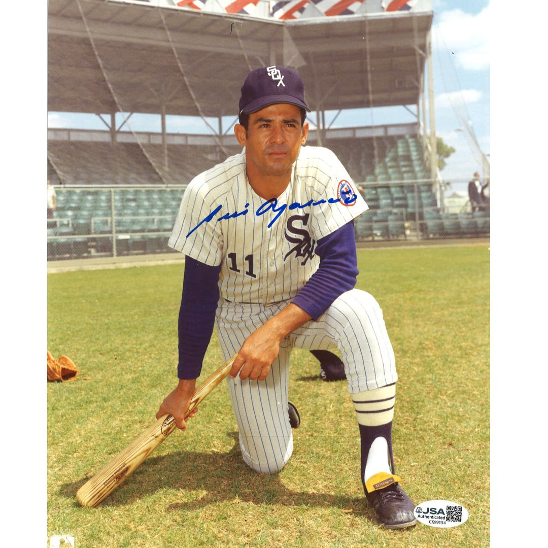 Luis Aparicio Chicago White Sox Autographed 8x10 Photo JSA COA