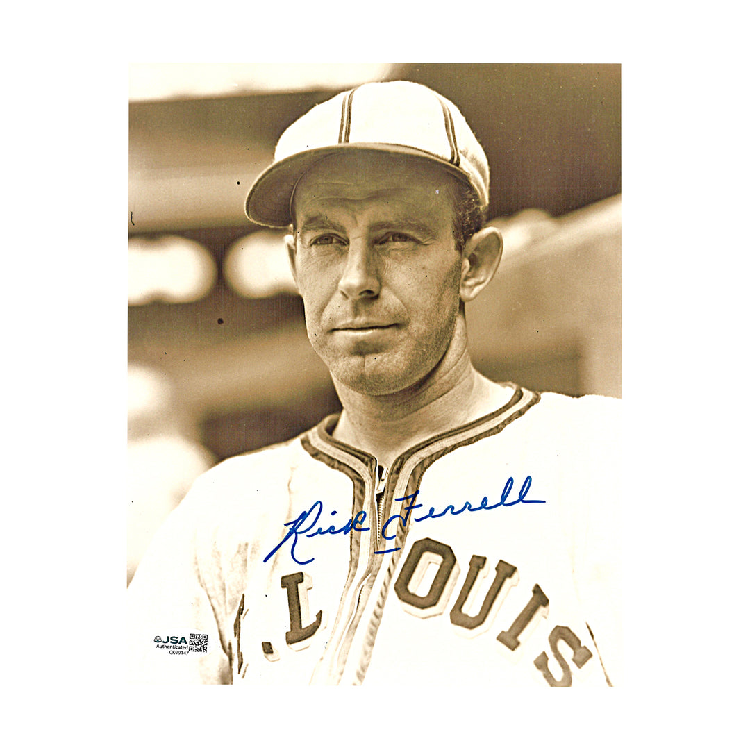 Rick Ferrell Boston Red Sox Autographed 8x10 Photo JSA COA