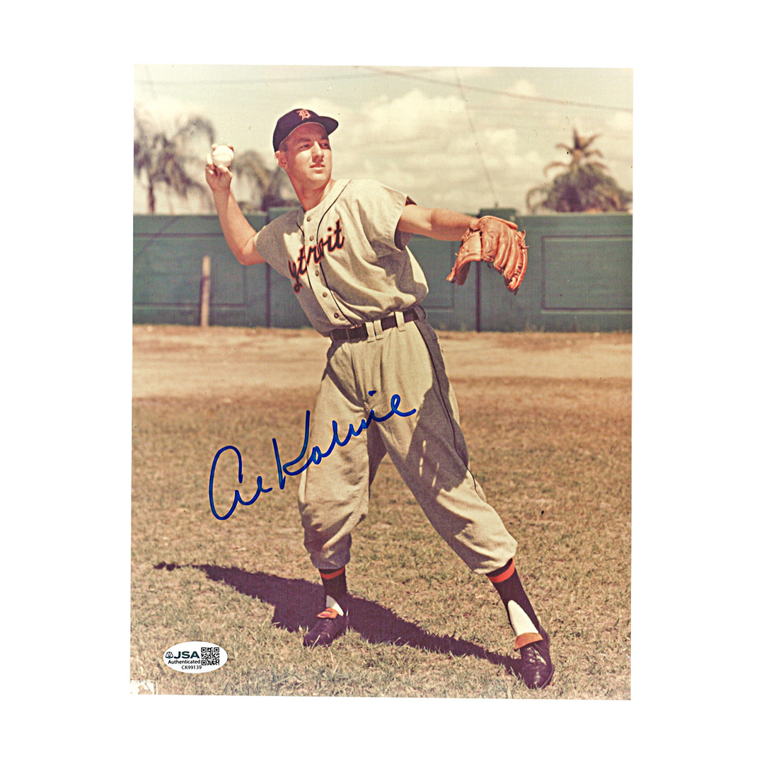 Al Kaline Detroit Tigers Autographed 8x10 Photo JSA COA